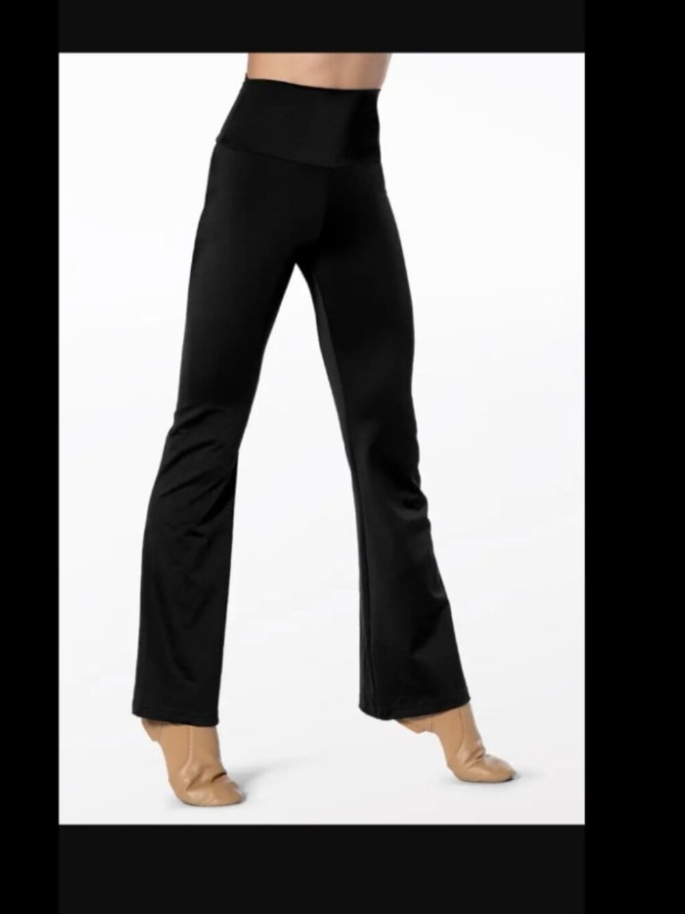 Girl's Weissman Black Natural Wide-Waist Bootcut Jazz Pants Size Large Child - Picture 2 of 10
